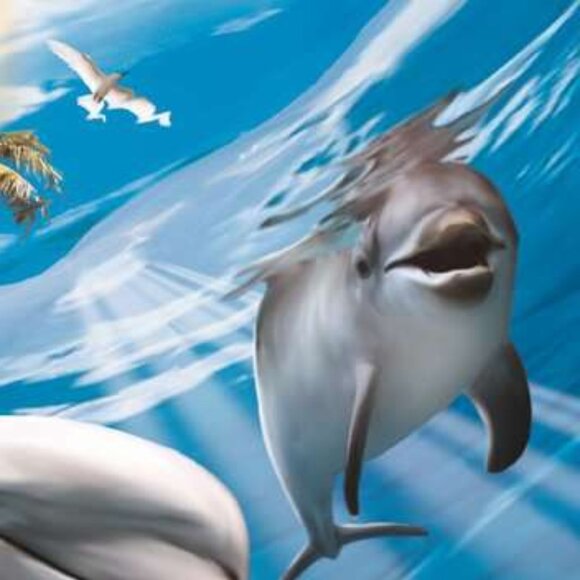 New sealed Ravensburger- 60 Piece Puzzle - Caribbeans Smiley Dophins - Picture 8 of 16